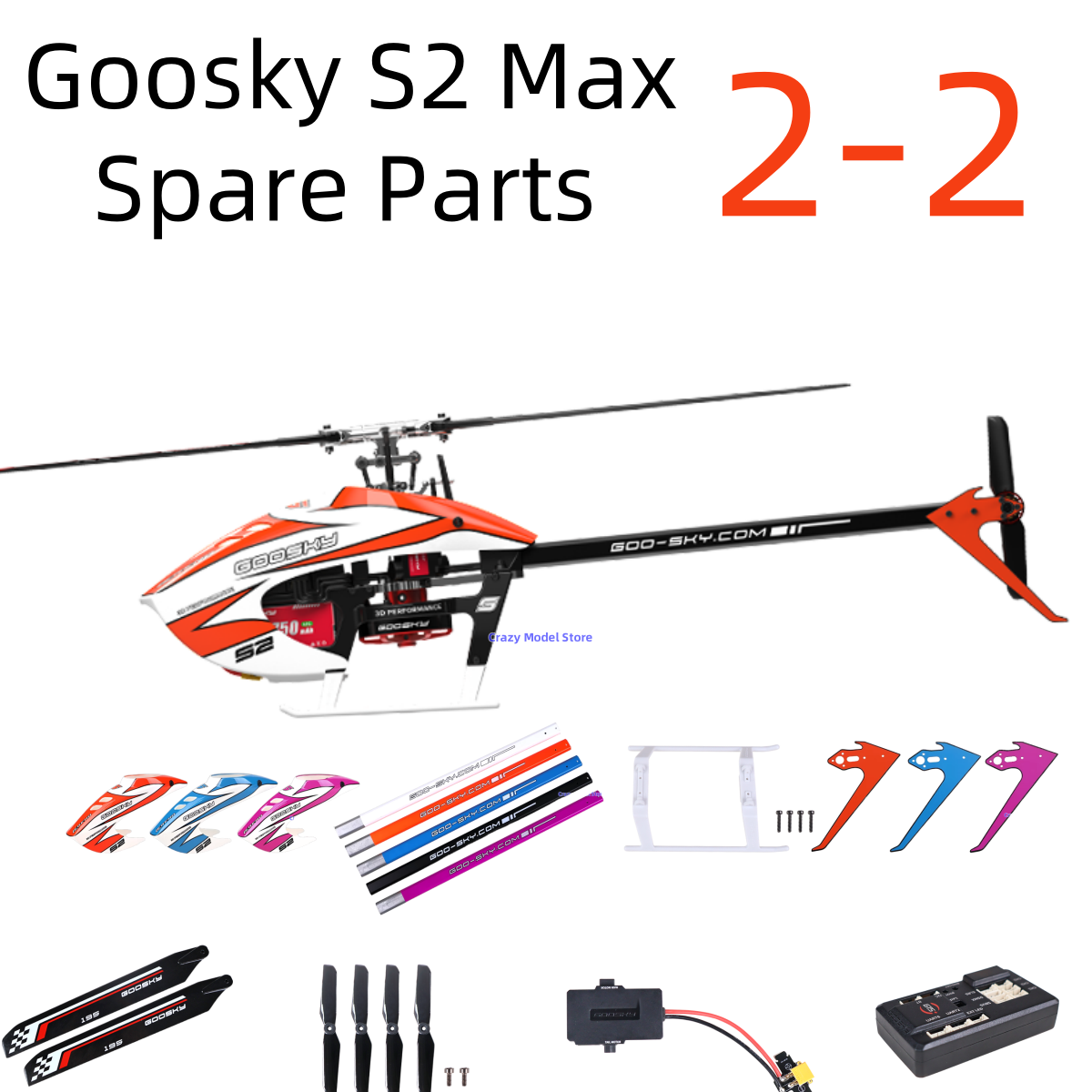 Rc Helicopter Bag - 재고 있음 Goosky S2 Max BE