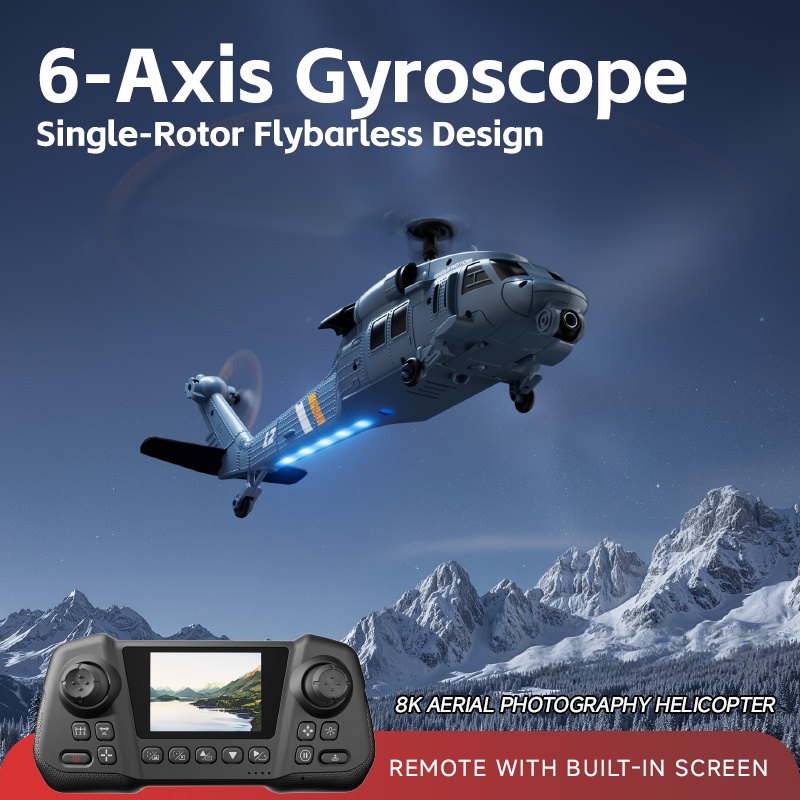 8K 플라이바리스 광학 흐름 호버 LCD 화면 WIFI - Rc Helicopter Large 리뷰 및 가격